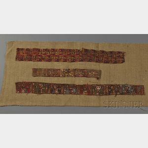 Three Pre-Columbian Textile Fragments