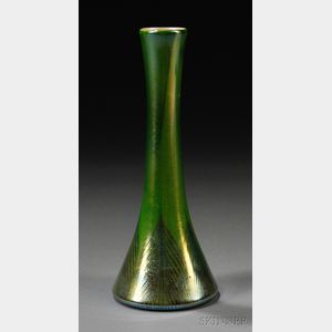 Tiffany Green Favrile Vase