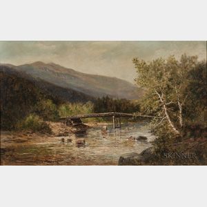 Frank Henry Shapleigh (American, 1842-1906) Mt. Washington and Ellis River, Jackson, New Hampshire