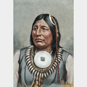John Hauser, Jr. (American, 1859-1913) Indian Brave