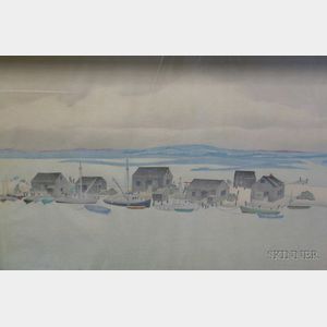 Attributed to Ellison Hoover (American, 1888-1955) Beach View, Menemsha, Martha's Vineyard