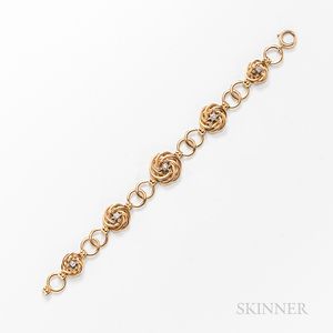Tiffany & Co. 14kt Gold, Palladium, and Diamond Bracelet