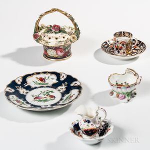 Five Porcelain Table Items