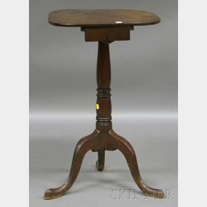 Chippendale Mahogany Candlestand with Drawer