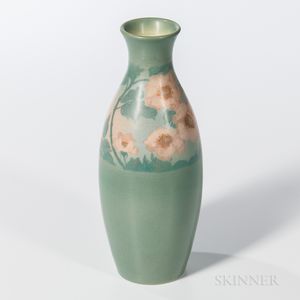 Edward Diers for Rookwood Pottery Vellum Rose Vase