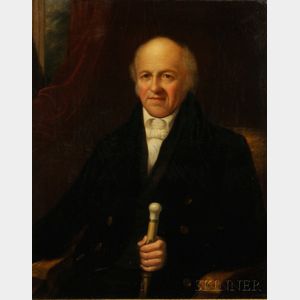 American School, 19th Century Portrait of Boston Merchant John Davis Williams (1770-1848).