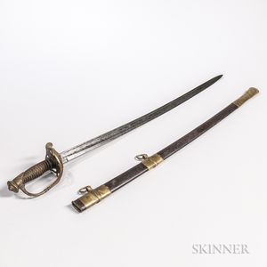Imported French Foot Officer's Sword and Scabbard