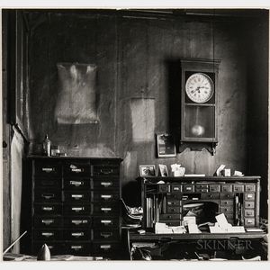 Walker Evans (American, 1903-1975) A Corner of the Front Office at Howell Manufacturing Co., Cincinnati, Made for the Fortune Magazine