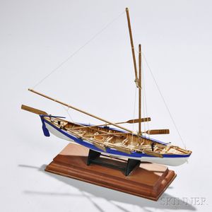 Small Carved and Painted Model of a "New Bedford Whale Boat,"