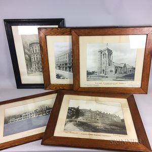 Five Framed Architectural Photographs