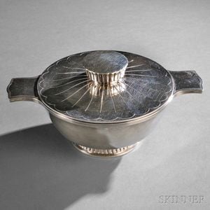 Elizabeth II Sterling Silver Covered Bowl