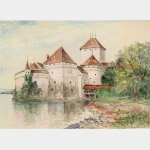 Frank Henry Shapleigh (American, 1842-1906) Chateau de Chillon, Lake Geneva