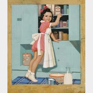 K.O. (Knute) Munson (American, 1900-1967) Baking Time/An Illustration for Health Club Baking Powder