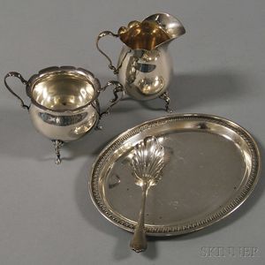 Four Small Sterling Silver Serving Items