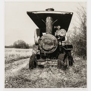 Walker Evans (American, 1903-1975) Steam Engine in a Field, Keysburg, Kentucky