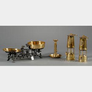 Four English Brass Items