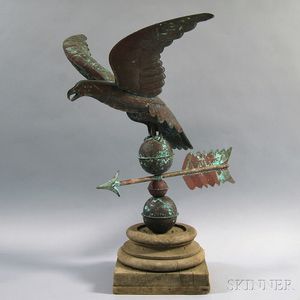 Molded Copper Eagle Weathervane