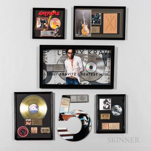 Five RIAA Certified Gold and Platinum Record Sales Awards