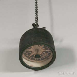 Paint-decorated Tin "Tell Tale" Compass by James Chapman