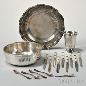 Three Pieces of French Silver Tableware