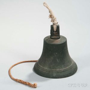8 1/2-inch Unmarked Bronze Bell