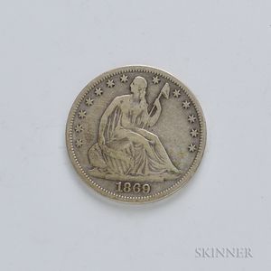 1869-S Seated Liberty Half Dollar