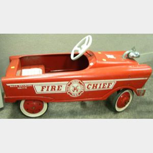 Child&#39;s &#34;Fire Chief&#34; Pedal Car