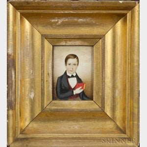 Attributed to Mrs. Moses B. Russell (Clarissa Peters),(Massachusetts, 1809-1854) Portrait Miniature of Wi...