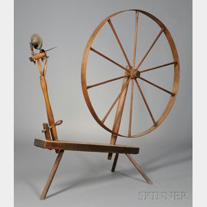 Shaker Ash and Maple Spinning Wheel