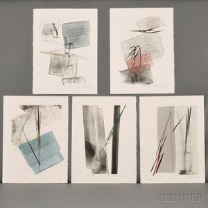Toko Shinoda (b. 1913),Five Color Lithographs