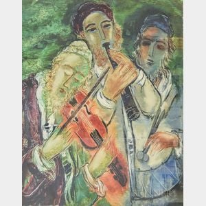 Reuven Rubin (Israeli, 1893-1974) Klezmer Musicians