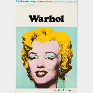 After Andy Warhol (American, 1928-1987) Marilyn (Exhibition poster for Warhol: The Tate Gallery)
