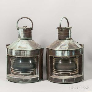 Richard Irvin & Sons Port and Starboard Lamps