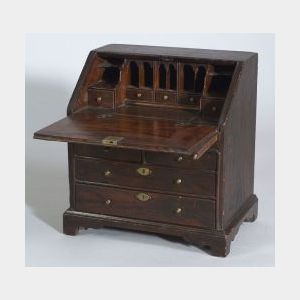 Miniature Dark Stained Maple Slant-lid Desk