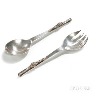 Sanborns Sterling Silver Salad Fork and Spoon