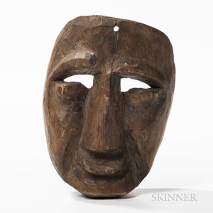Central American Carved Wood Mask