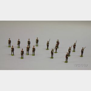 Two Sets of Britains Lead Soldiers