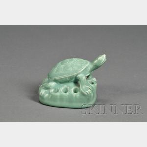 Rookwood Pottery Turtle-form Flower Frog