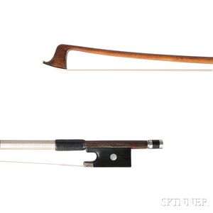 French Silver-mounted Violin Bow, Charles Bazin, c. 1900