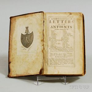Savage, John (1673-1747) A Select Collection of Letters of the Antients