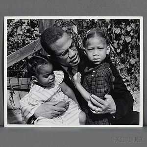 Malcolm X (1925-1965) Six Family Photographs Taken by Robert Haggins (1922-2006)