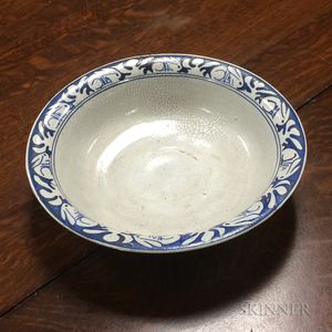 Large Dedham Pottery Rabbit Bowl