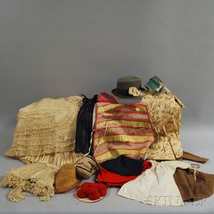 Group of 19th and Early 20th Century Doll Clothing and Accessories