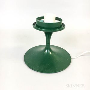 Laurel Green-painted Table Lamp