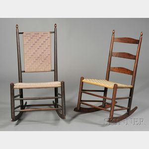 Two Shaker Production Rocking Chairs