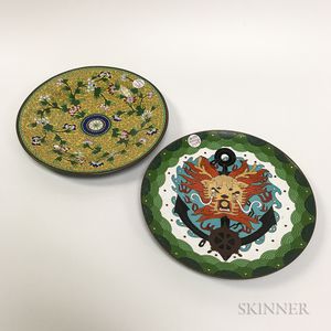 Two Cloisonne Dishes