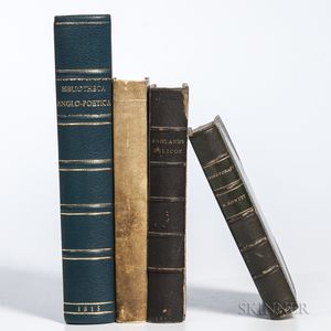 Bibliography, Facsimiles of Fine Books, and Others, Four Titles in Four Volumes.