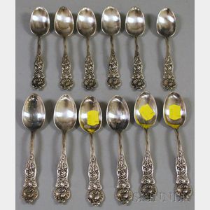 Set of Twelve Sterling Silver Spoons
