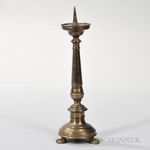 Continental Baroque-style Pricket Candlestick
