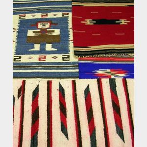 Four Small Native American Southwest Weavings.